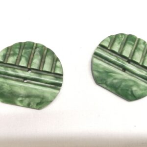 grote groene vintage knoop 35mm 2 stuks