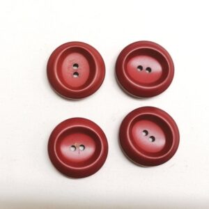 rode  knoop met uitholling 27mm 4 stuks