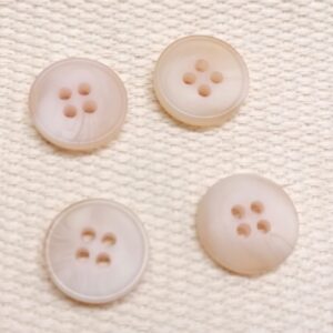 rozebeige gemeleerd knoop 15mm 4 stuks