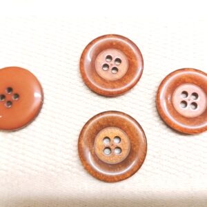 koperoranje knopen 23mm 4 stuks