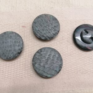 grijze knopen relief oppervlak 30mm 4 stuks