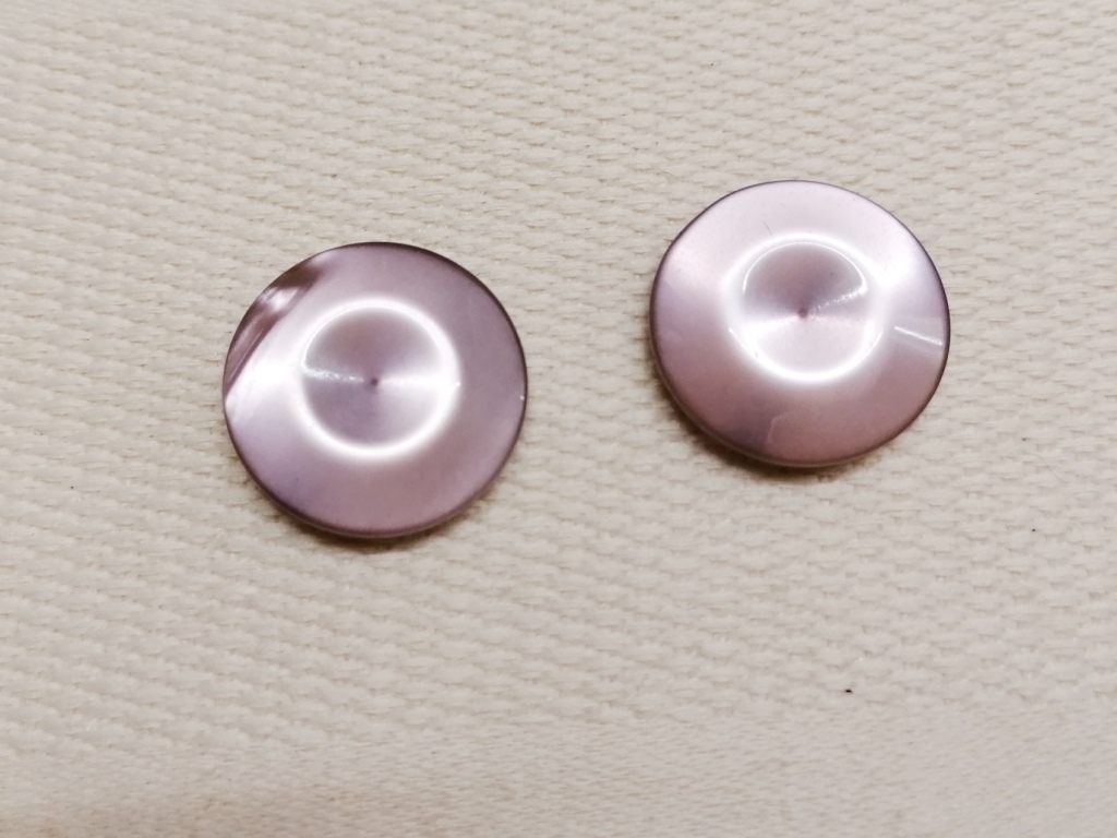 oudroze glans knopen 23mm 2 stuks