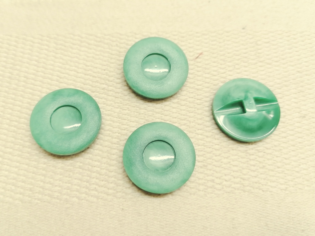 groene vintage knopen 22mm 4 st