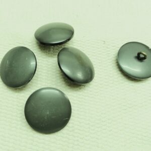donker kakigroene knoop vintage 22mm 5 st