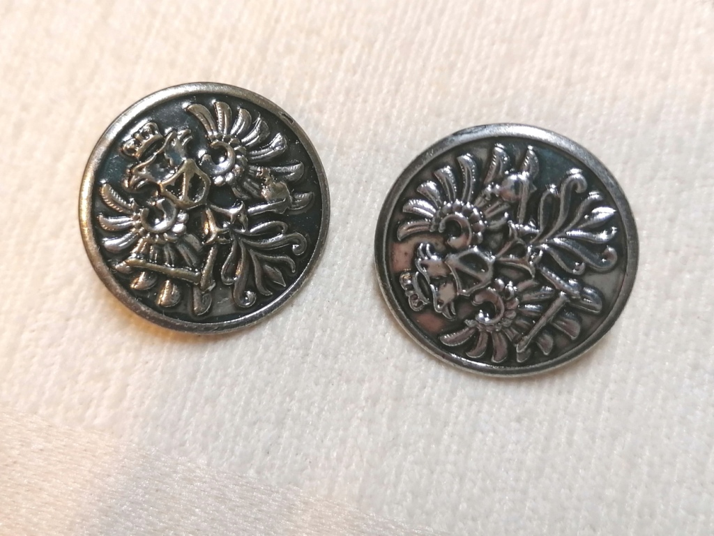 metalen knoop met motief 23mm 2st