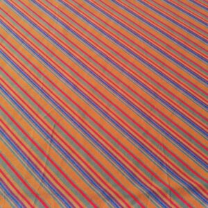 bruingestreepte dunne crepe jersey 1,1m