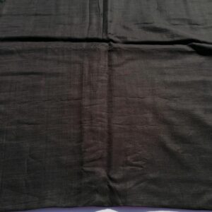 zwarte stof met linnenlook 1,45m