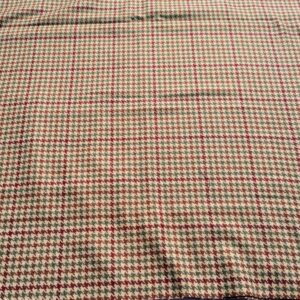 bruine wollen pied-de-poule 1m