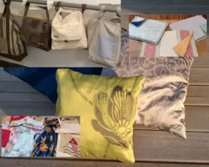 handgemaakte kussen, tassen en made by vivcreativ