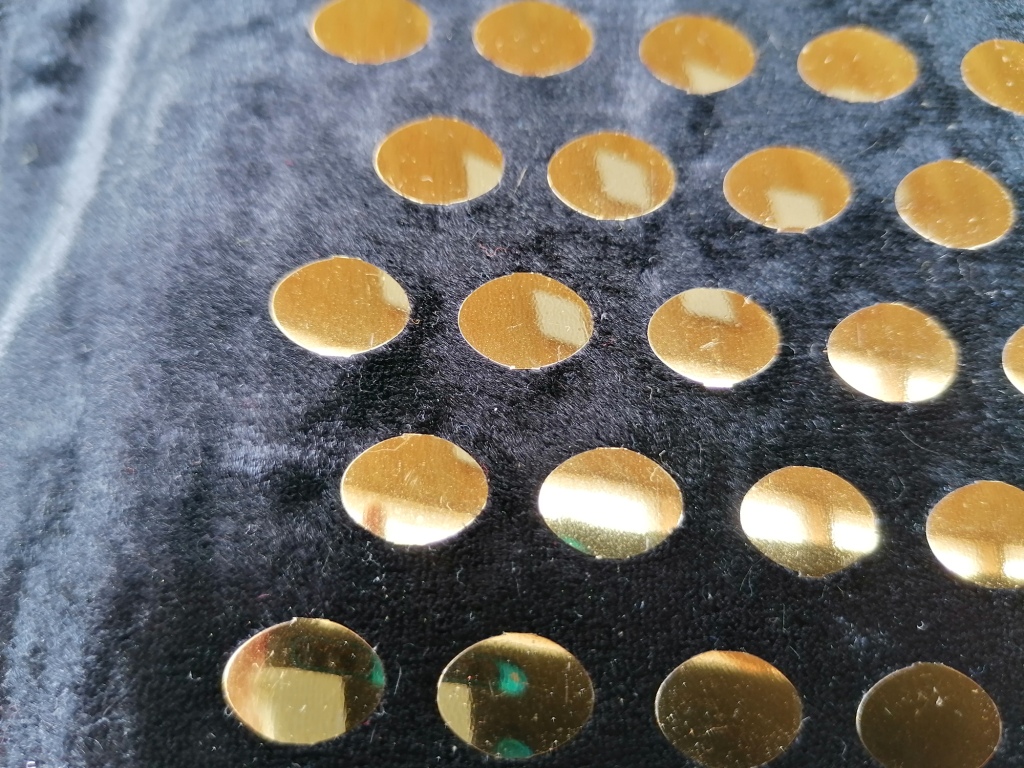zwarte fluwelen pailletten stof 2,25m - Afbeelding 3