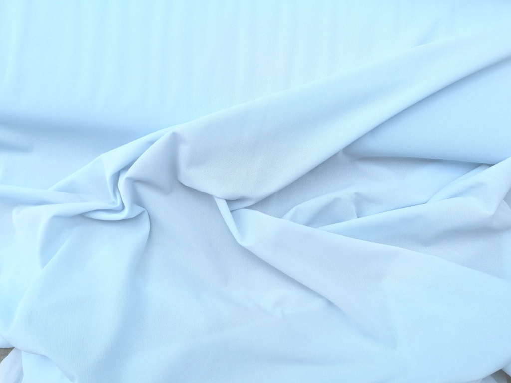 vintage brushed polyester lichtblauw /10cm - Afbeelding 3