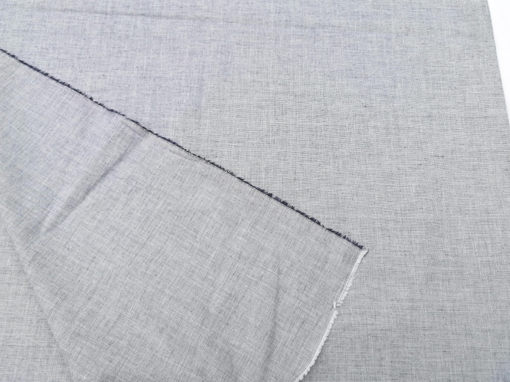 wit blauwe Oxford stof 1,25m - Afbeelding 2