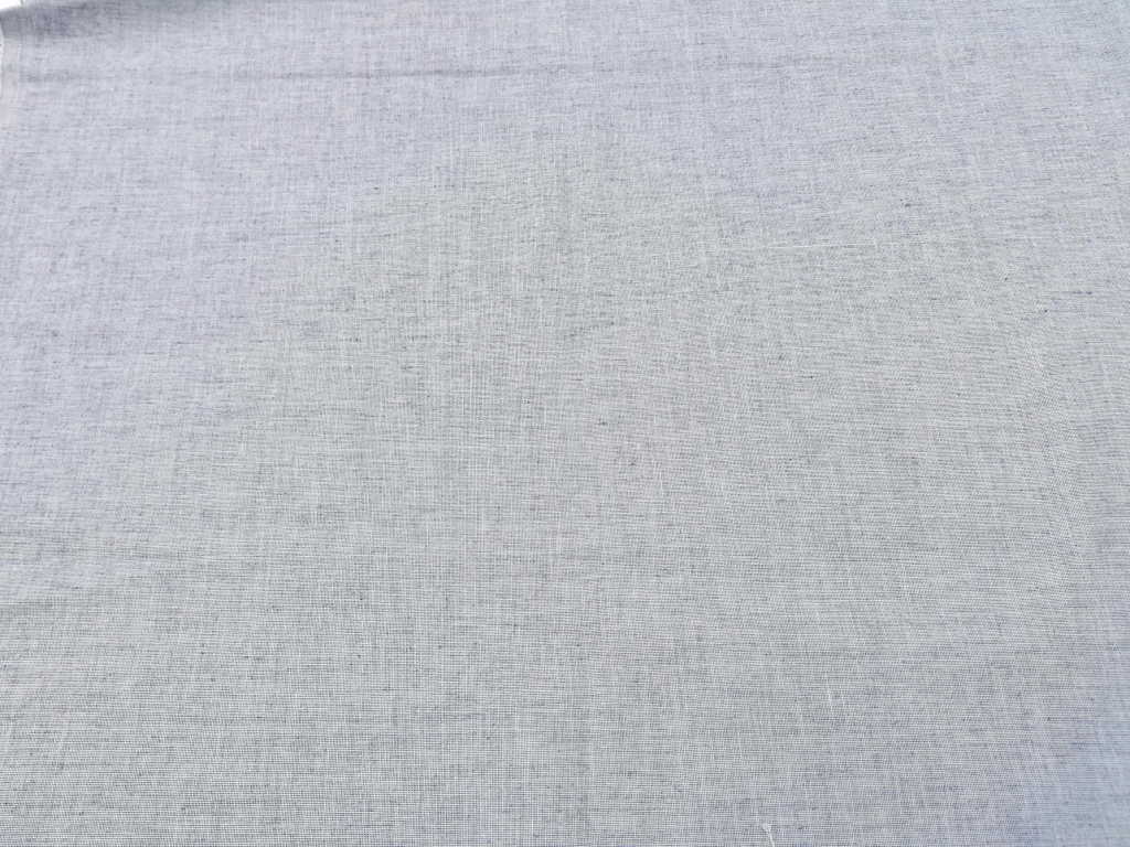 wit blauwe Oxford stof 1,25m - Afbeelding 3