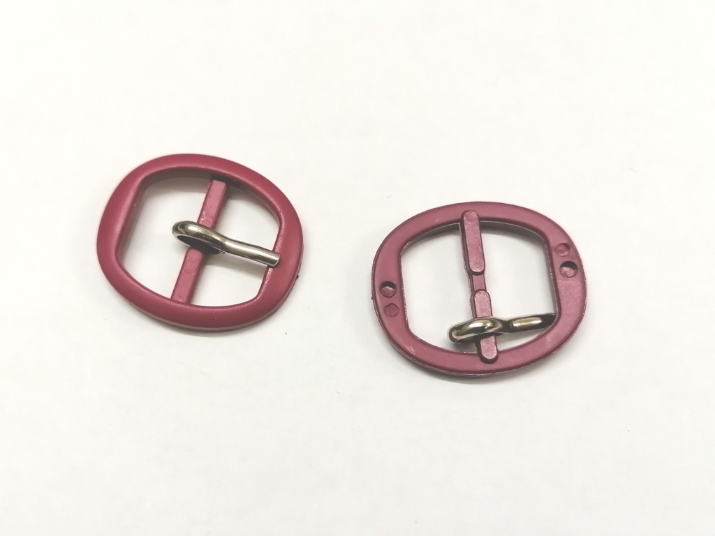 ovale paarse gesp 20mm doorvoerbreedte - Afbeelding 2