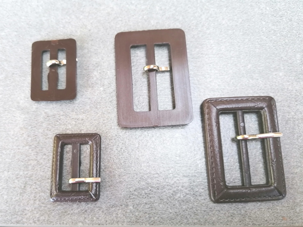rechthoekige bruine gesp 25mm en 40 mm - Afbeelding 2