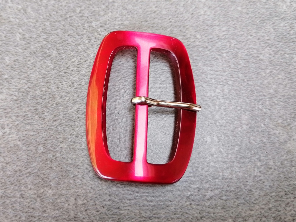 rode rechthoekige gespen 4mm