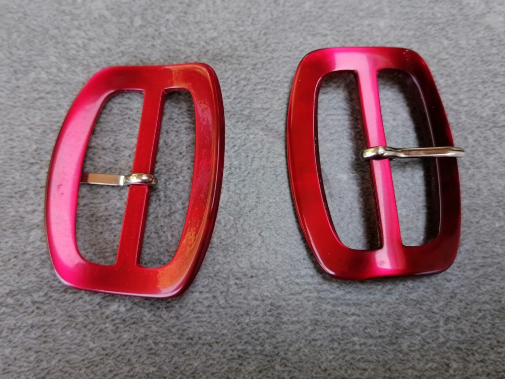 rode rechthoekige gespen 4mm - Afbeelding 2