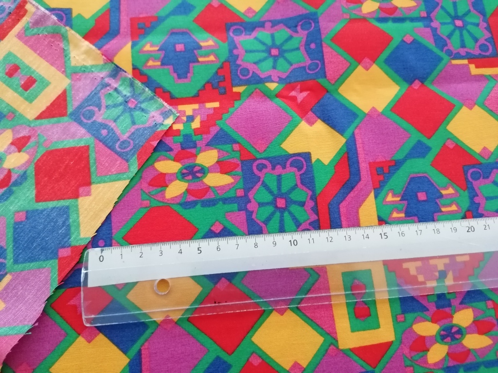 katoenen stof geometrische tekening 1,6m - Afbeelding 2
