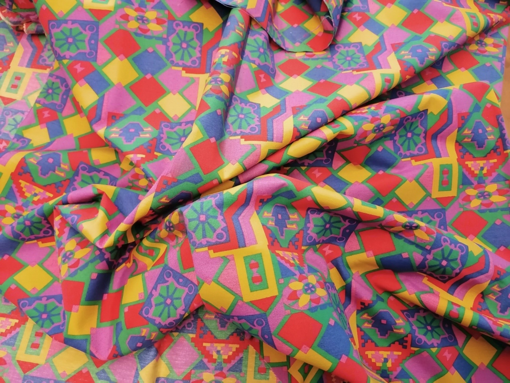 katoenen stof geometrische tekening 1,6m - Afbeelding 3
