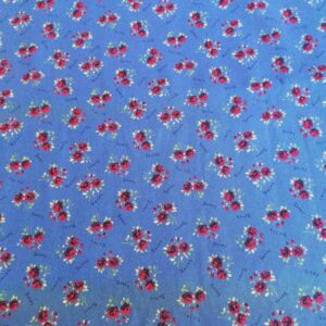 zachte katoenen gabardine blauw /10cm