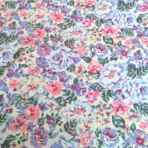 100% katoenen sweatstof gebloemd /10cm