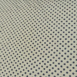 Katoenen jersey beige bloemetjes /10cm 2m