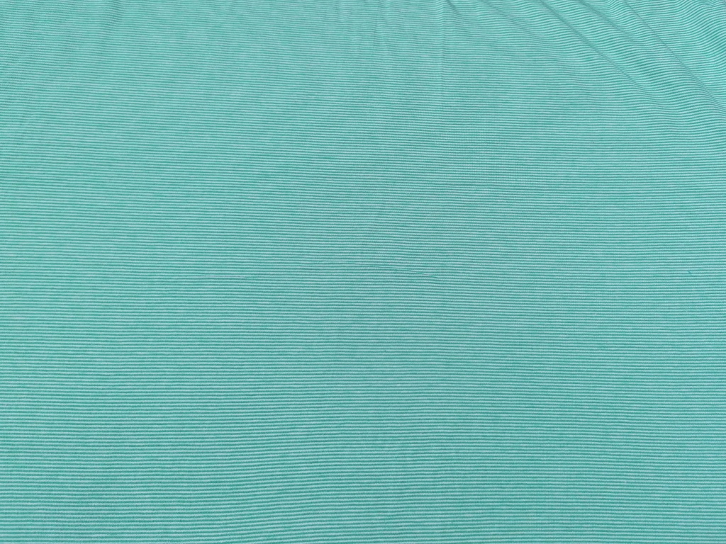 katoenen jersey streepjes groen wit