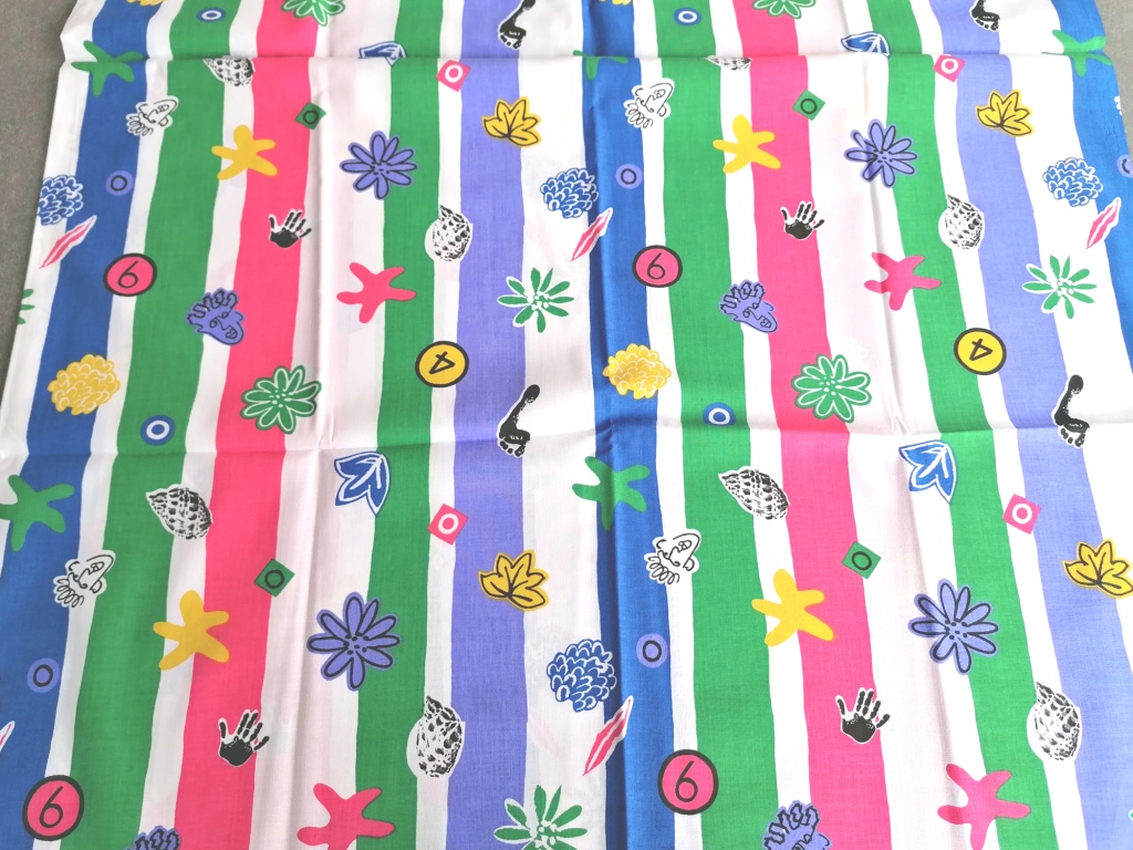 vintage 100% katoen van "BOUSSAC" 1,1m