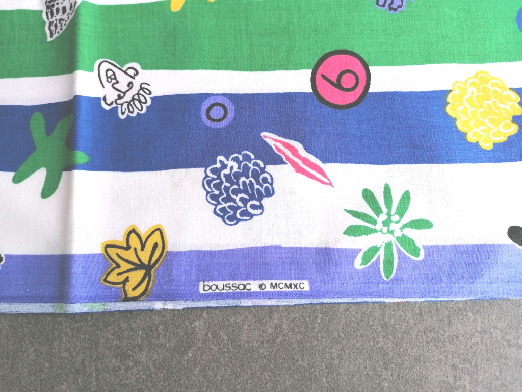 vintage 100% katoen van "BOUSSAC" 1,1m - Afbeelding 3