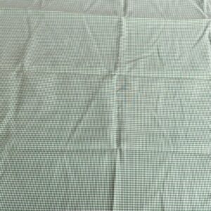 vintage 100% katoen vichy groen 0,7m