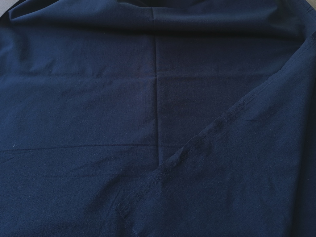 Dunne katoen effen donkerblauw /10cm - Afbeelding 2