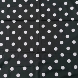 popeline zwart polka-dots 1,6m