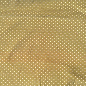 ribfluweel licht kakigroen polkadots