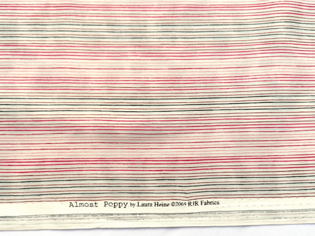 quiltstof roze fijne strepen /10cm