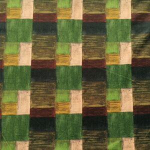 quiltstof groen bruin geblokt /10cm