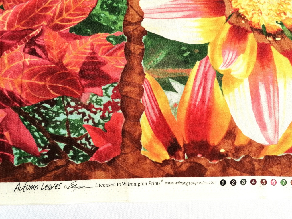 quiltstof grote bloemen /10cm - Afbeelding 2
