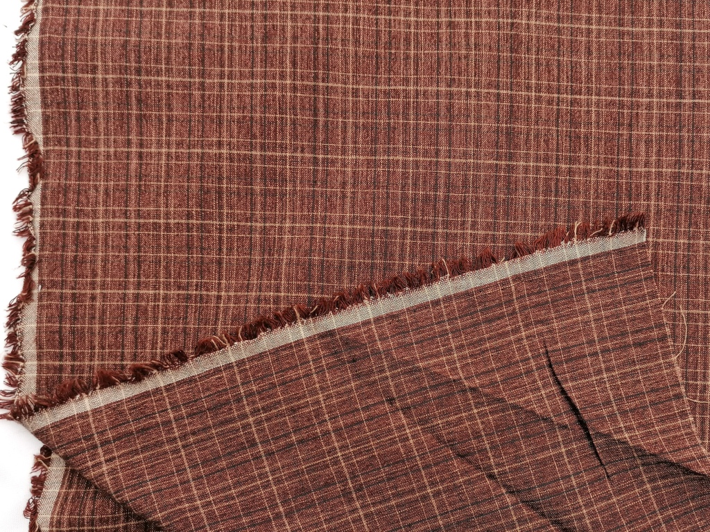 quiltstof paarsbruin beige /10cm