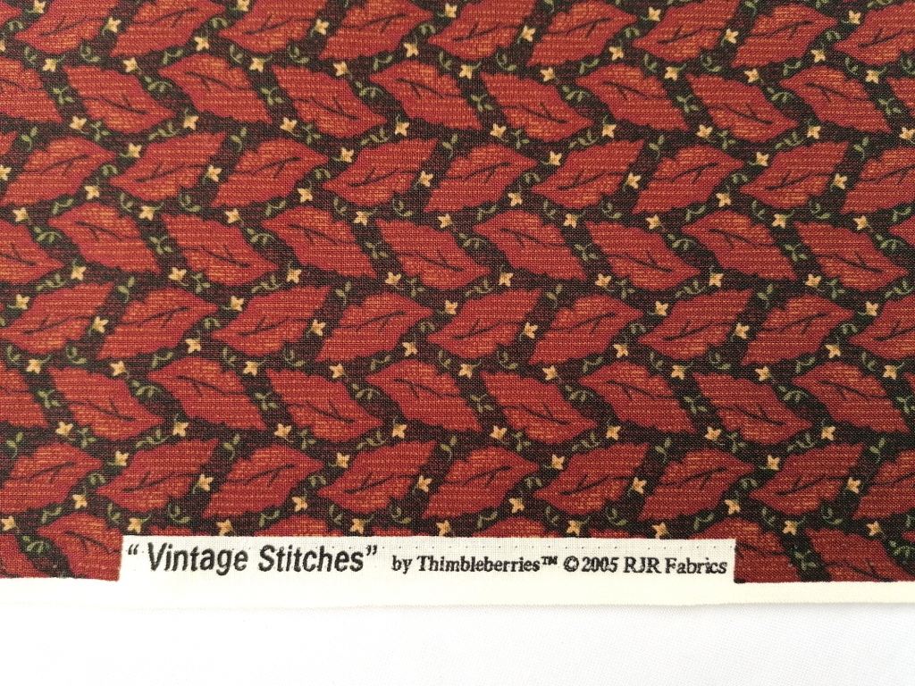 quiltstof rood-bruine tinten /10cm