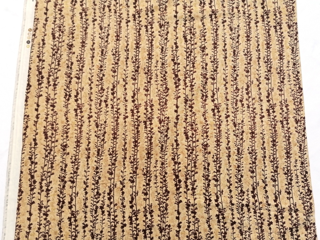 quiltstof licht en donkerbruin /10cm - Afbeelding 2