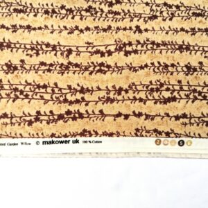 quiltstof licht en donkerbruin /10cm