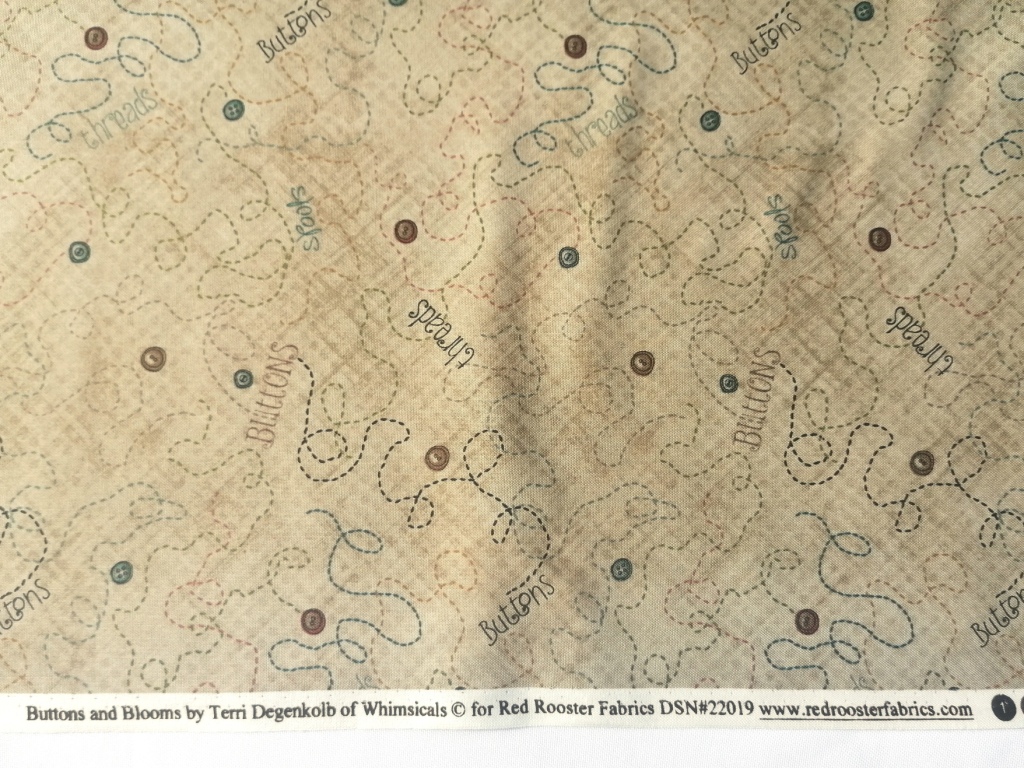 quiltstof beige ranken /10cm