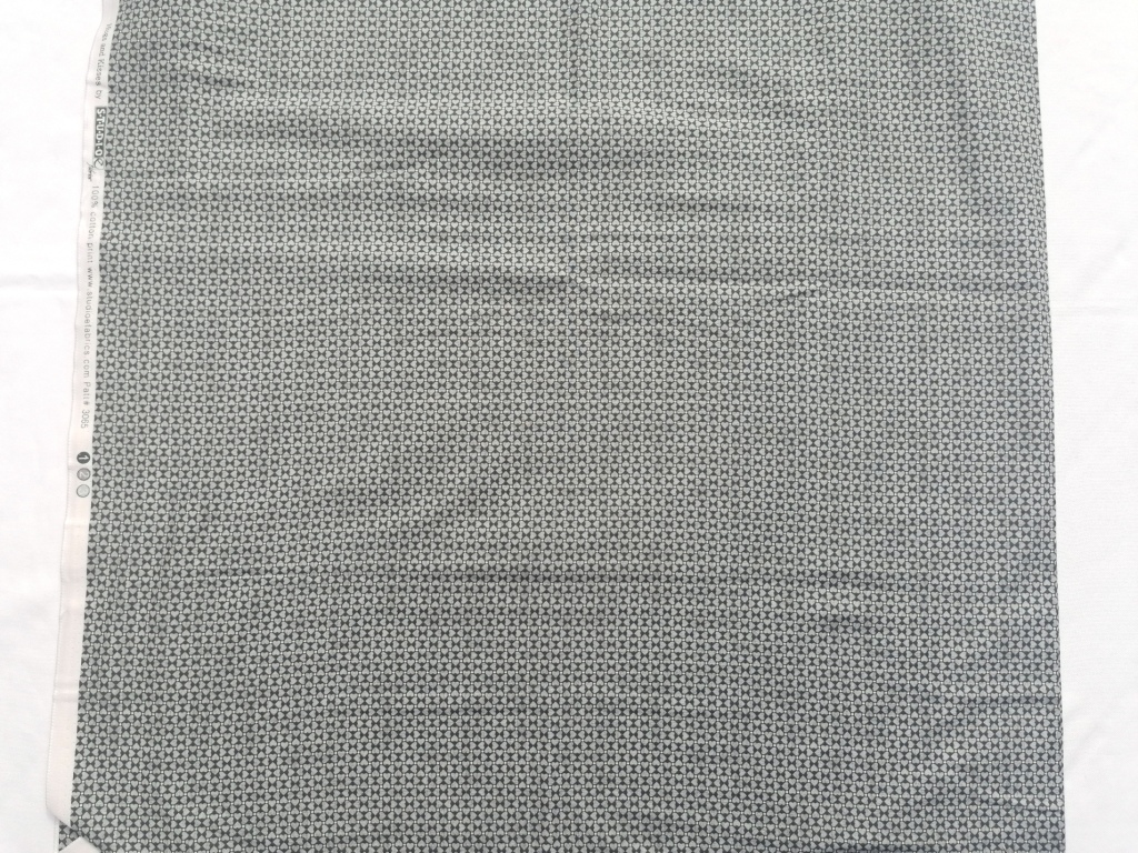 quiltstof blauwtinten hartjes /10cm - Afbeelding 2