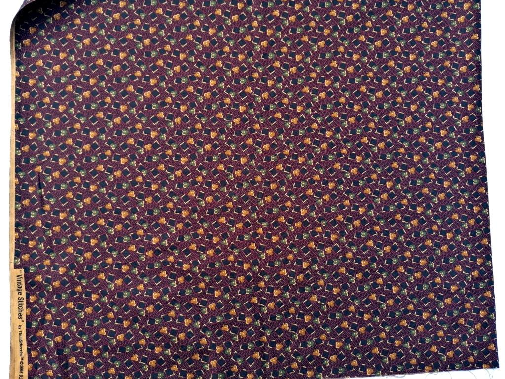 quiltstof roodbruine tinten /10cm