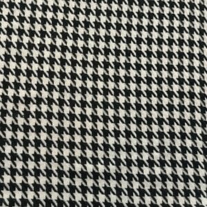 pied-de-poule wit zwart groot motief 1,7m