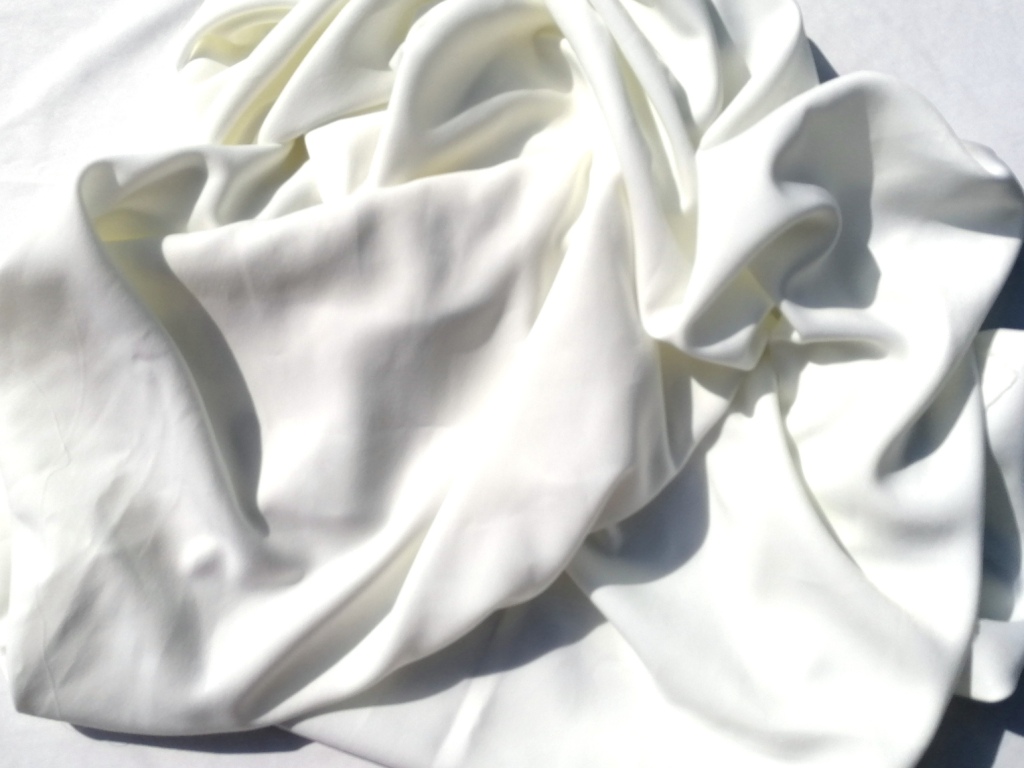 witte soepele viscose 0,5m