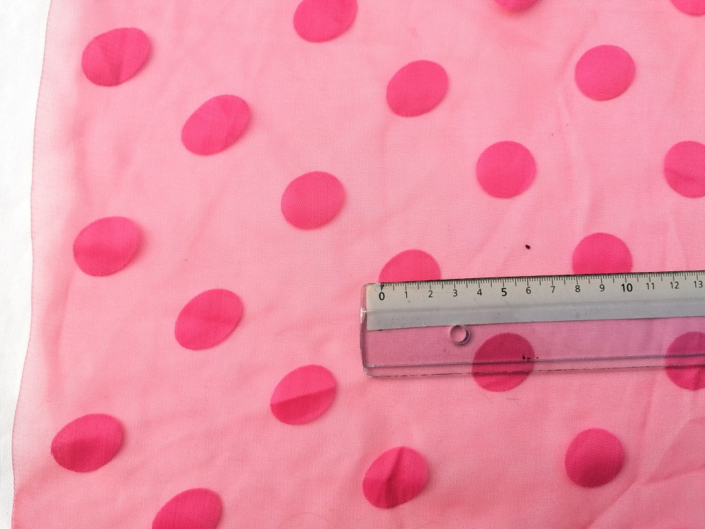 voile rood geel bollen op 1,2m en 0,8m - Afbeelding 3