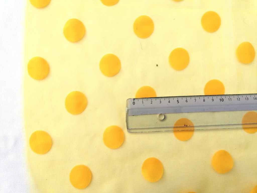 voile rood geel bollen op 1,2m en 0,8m - Afbeelding 5