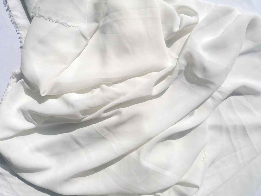 witte soepele stof spierwitte stof 1,6m