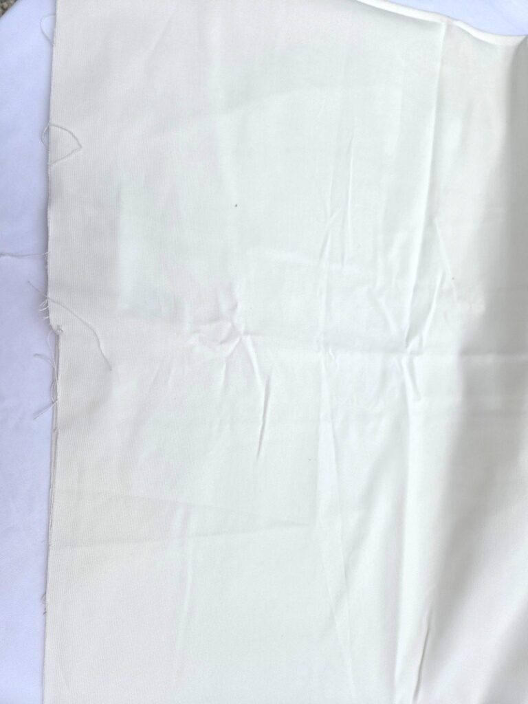 witte canvas met ribbels 2m - Afbeelding 2