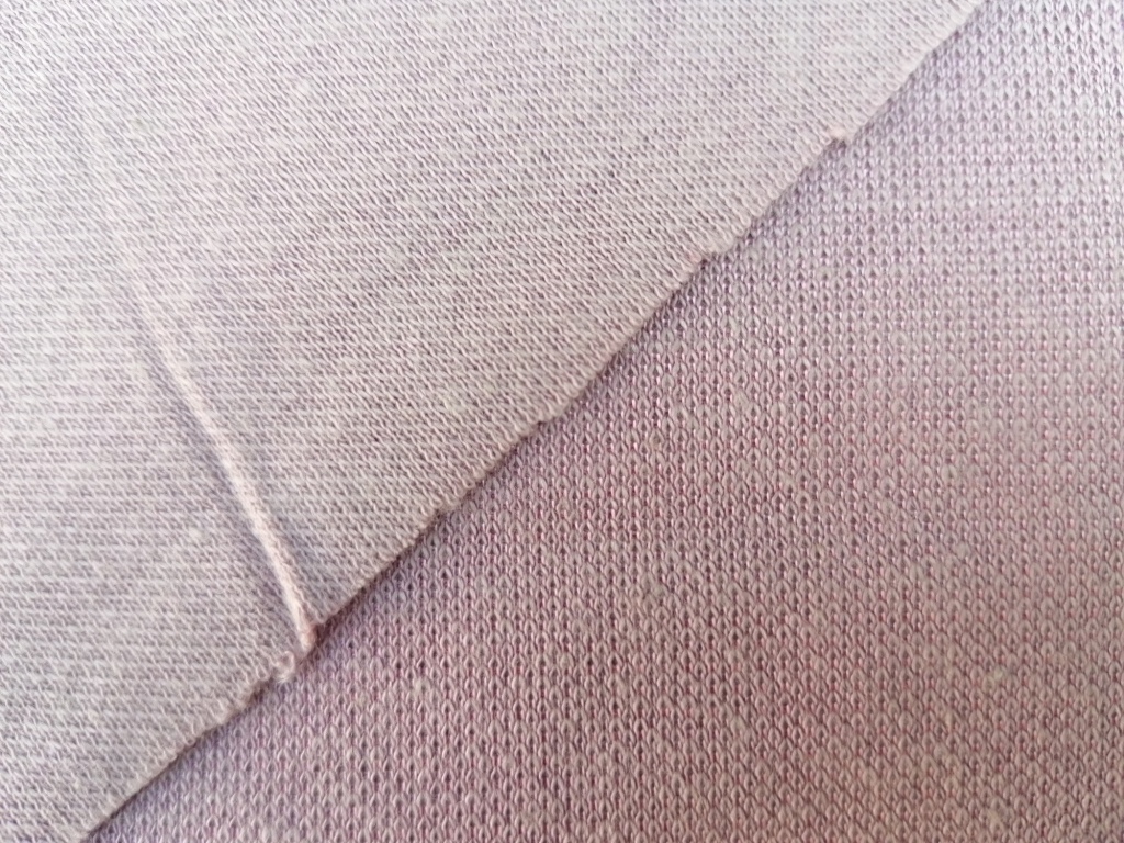 Vintage katoenen jersey oudroze /10cm - Afbeelding 3